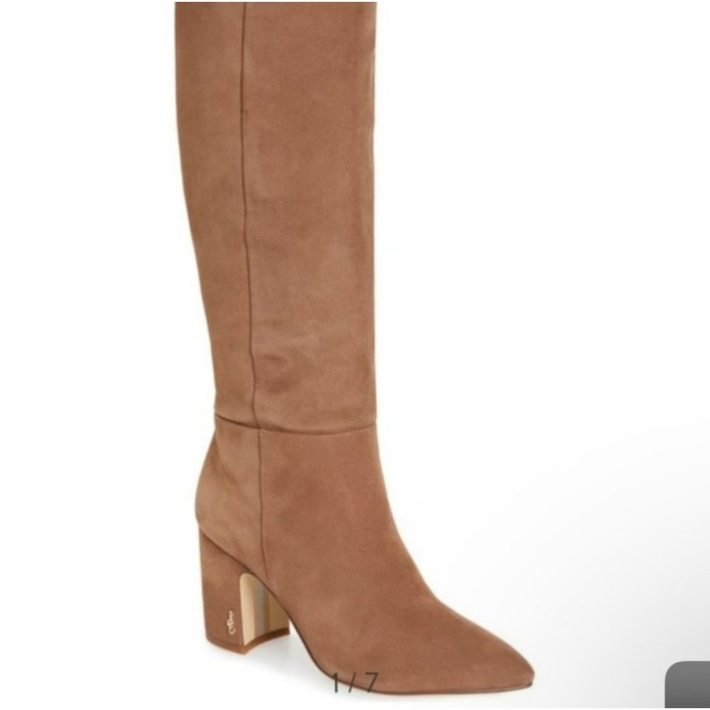 Sam Edelman Hiltin Praline Suede Boots Women’s Size 8.5 - Picture 6 of 10